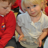 Moon rocks visit Eldwick Primary School