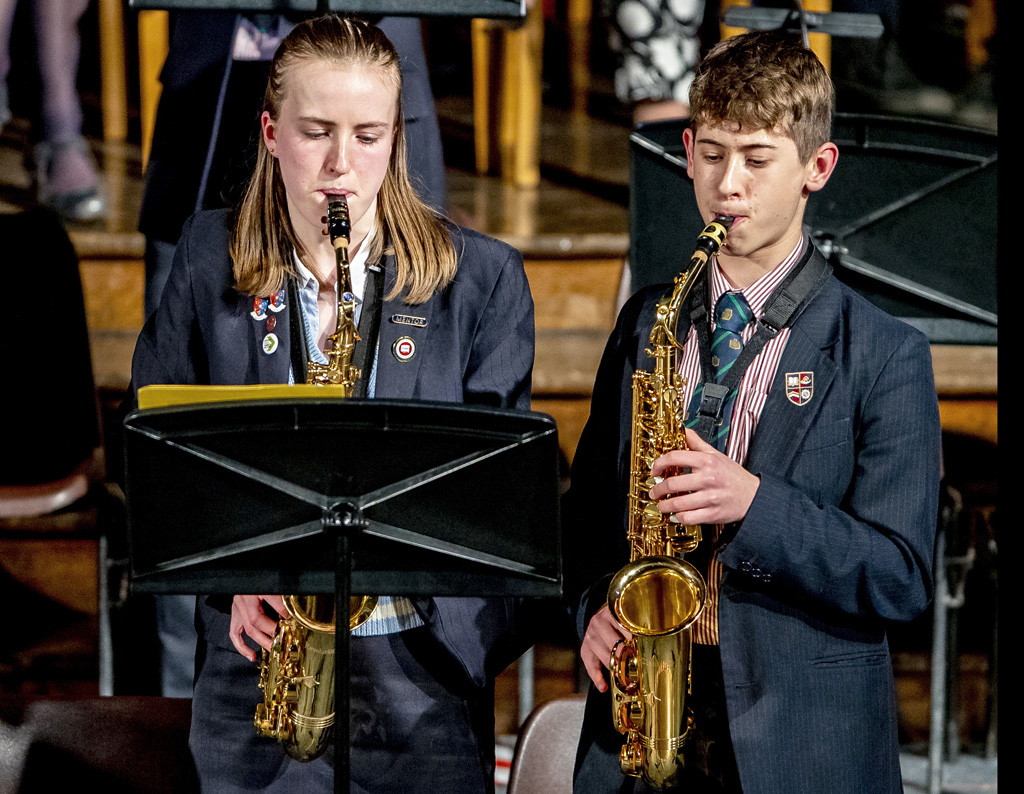 BGS feature – Ellie playing saxophone